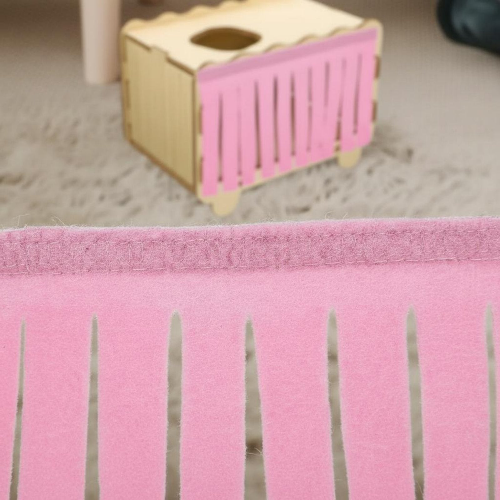 4 Pieces Pet Enclosure Tassel Curtain Provides Shelter for Hamsters, Guinea Pigs