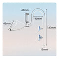Aquarium Surface Skimmer Pipe Crystal Clear Bell Shaped Outflow Pipe