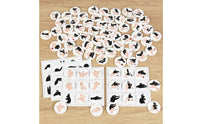 Creature Hand Shadow Cards Cognitive Training Gesture Shadow Brainteaser Cards