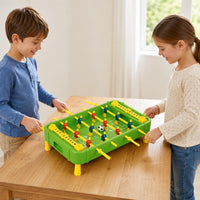 2-in-1 Table Game Portable Soccer and Hockey Game Green