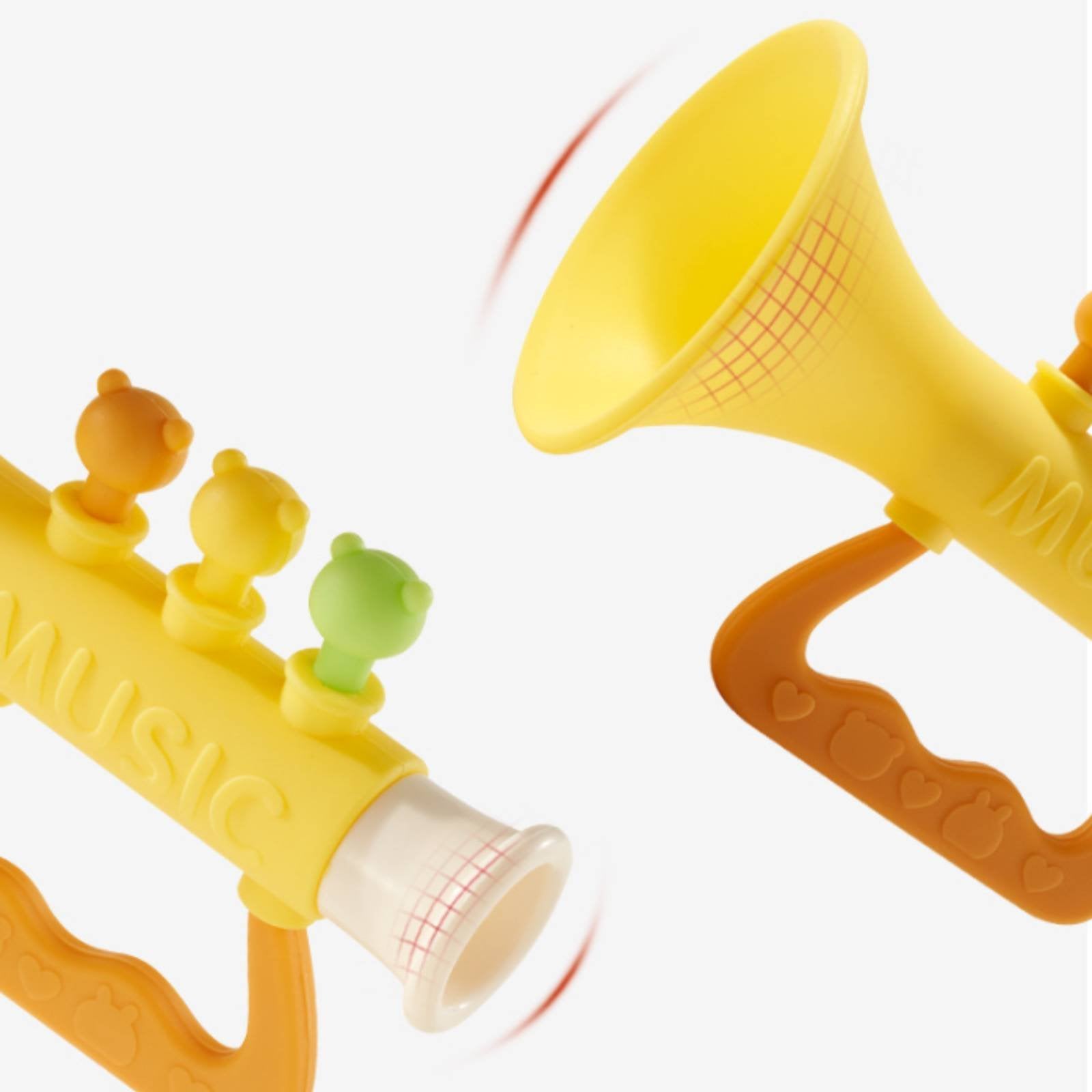 Silicone Trumpet Toy Easy to Hold Trumpet Toy Educational for Infants