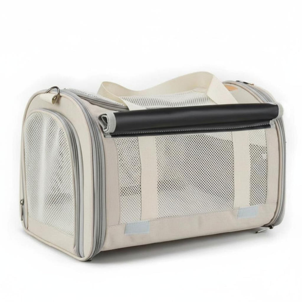 Transparent Pet Handbag Large Capacity Pet Travel Gear Breathable Mesh