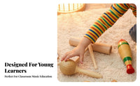 14 Pieces Hand Percussion Assortment Variety Pack Toddler Percussion Playset