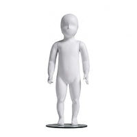 Full-Body Child Mannequin Sleek Finish Dress Form White for retail_s