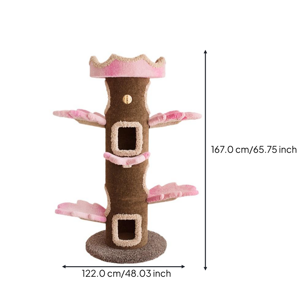 Cat tree with condo