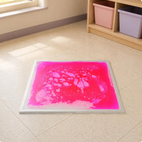 Liquid Sensory Mat Pressure Sensitive Hydraulic Floor Mat Tile Easy to Clean Interactive Floor Tile Set for Preschoolers, Kindergarten, Classroom