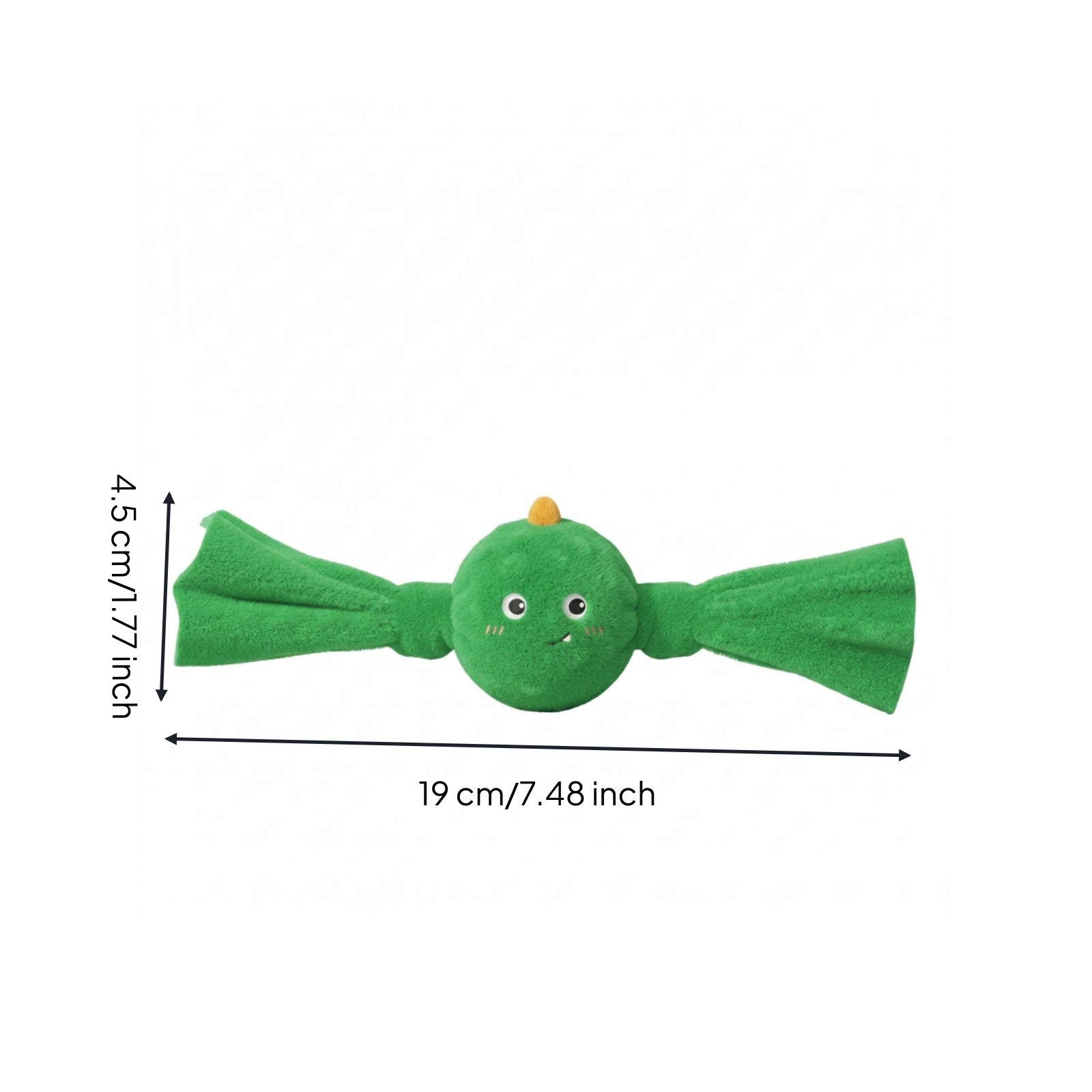 Squeaky Soft Fabric Dog Toy Textured Long Flared Dog Chew Toy