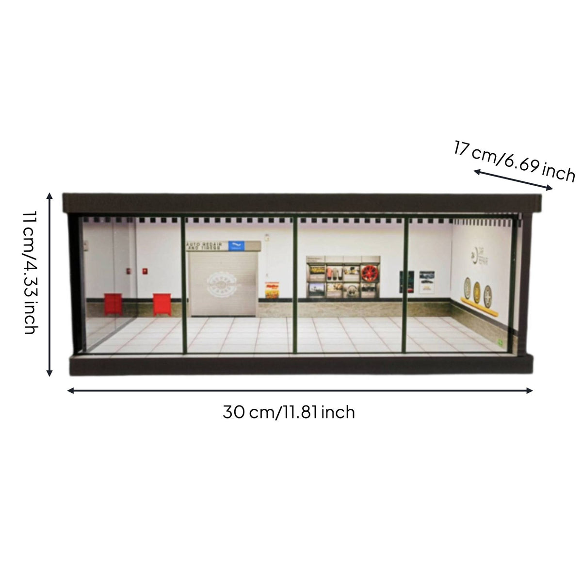 1/43 Model Display Box Stackable Compact Car Display Miniature Showcase Clear Acrylic Parking Lot Diorama