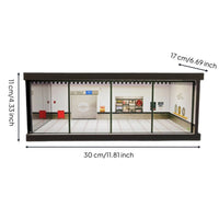 1/43 Model Display Box Stackable Compact Car Display Miniature Showcase Clear Acrylic Parking Lot Diorama