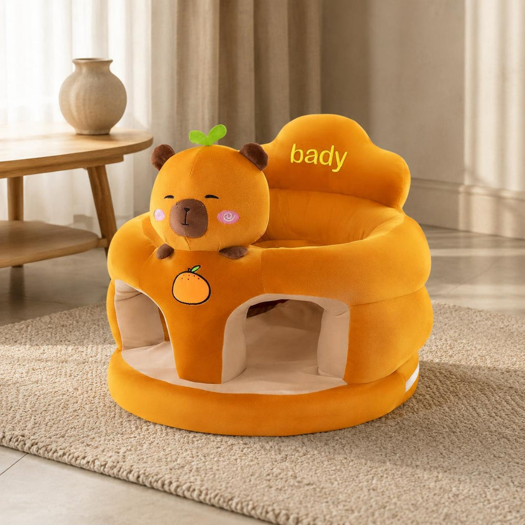 Soft Fabric Baby Sofa PP Cotton Filling Cartoon Baby Chair for Toddlers