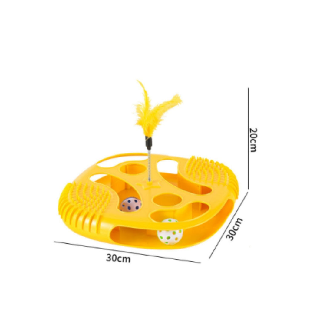 Cat Interactive Toy with Feather Sturdy Material for Cats