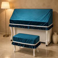 Piano Dust Cover Navy Electric Piano Cover Easy to Clean Music Accessory