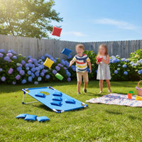 2 Pieces Cornhole Board Set Coordination Training Cornhole Boards Red and Blue