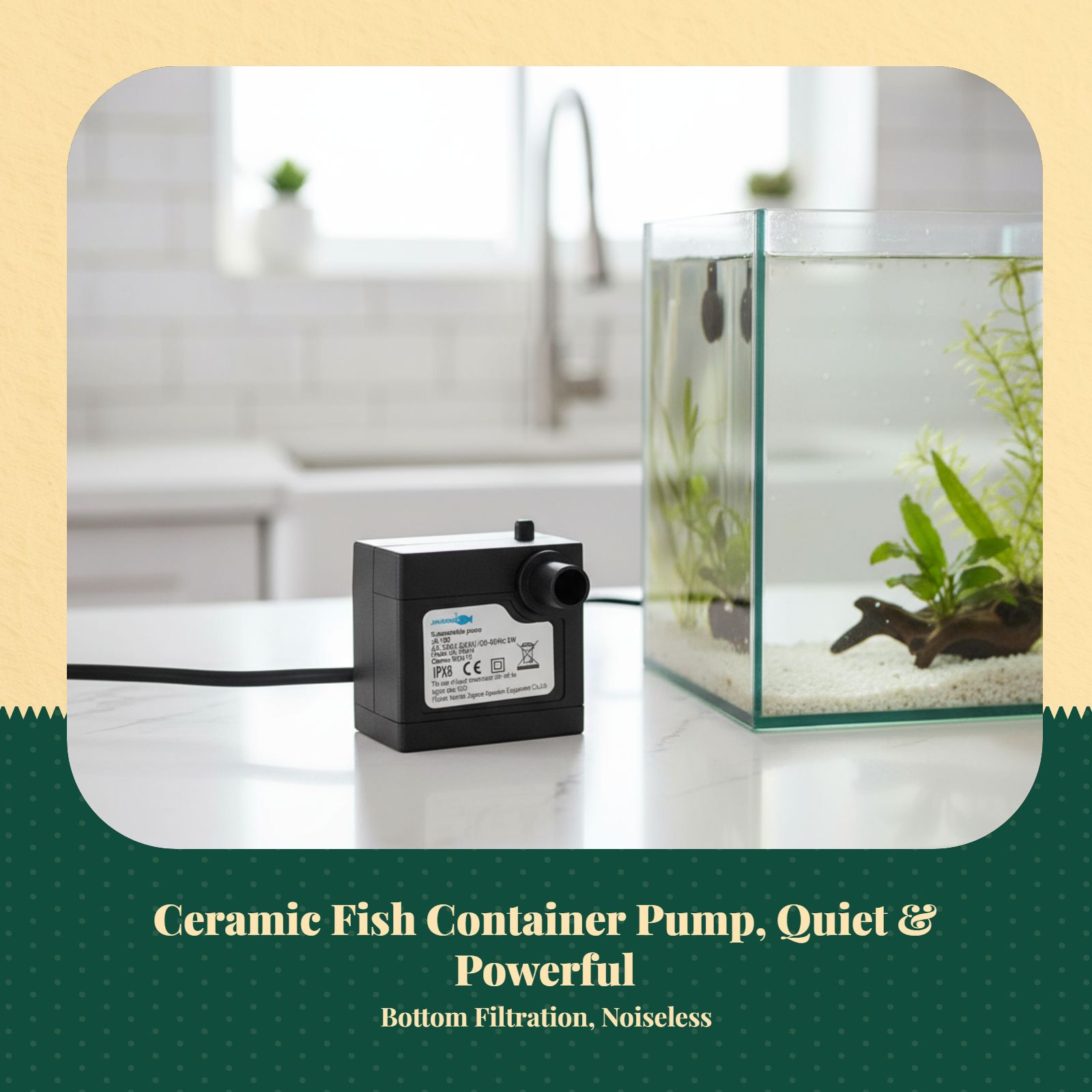Ceramic filter desktop water circulator