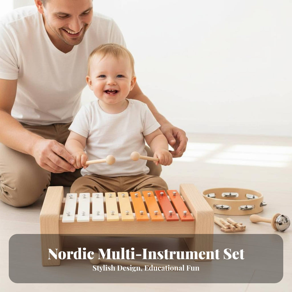 Toddler Rhythm Band Collection Child-Safe Design Introductory Band Kit for Preschool