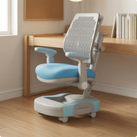 Adjustable Study Chair Armrests Kids Desk Chair Wheels for Students