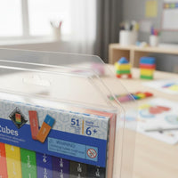 Decimal and Portion Strips Colorful Design Portion Strips Set Polished Edges
