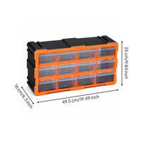 Compact Size Easy Visibility Parts Drawer Cabinet Wall Mount Organizer