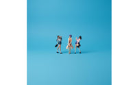 1:64 Girl Figures Playful Design Resin Mini Girl Figures High-Intricacy
