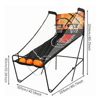 Foldable Basketball Arcade Set 2-Player for Families, Kids