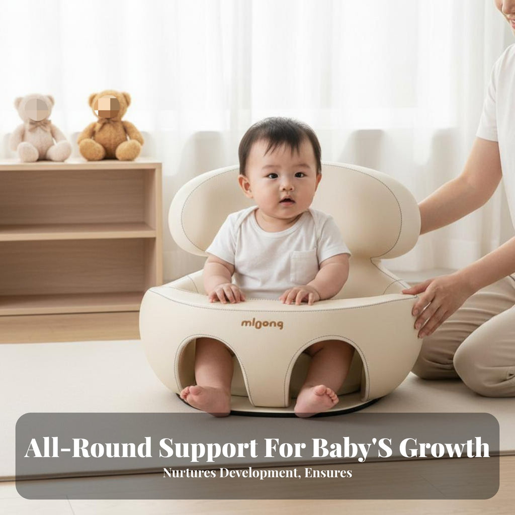 Inflatable avian Trainer Infant Floor Seat Builtinflatable inflation mechanism for Babies