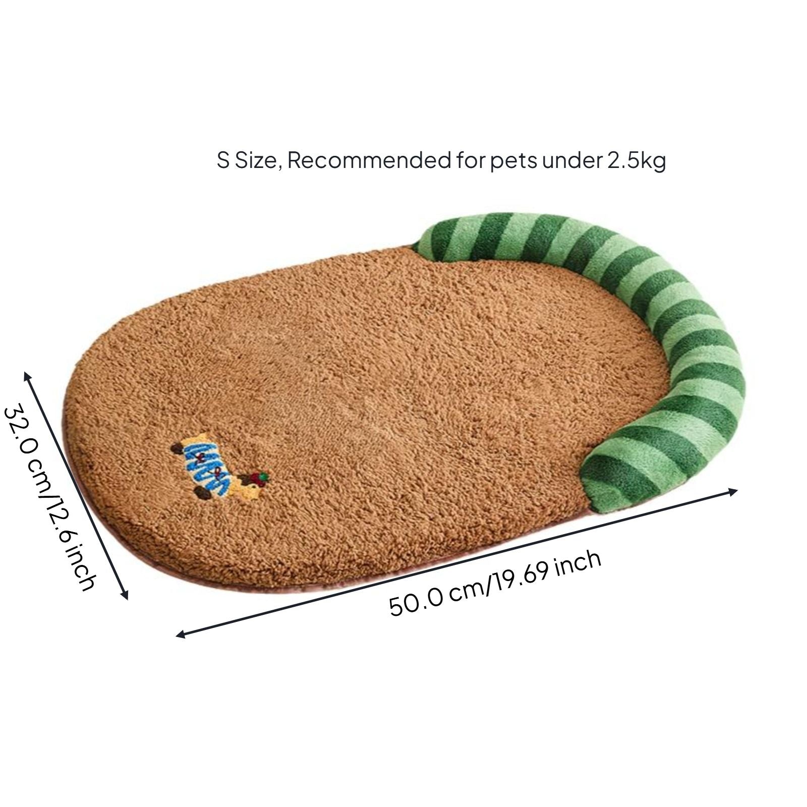 Plush Dog Bed with Removable Cover Comfortable Pet Sofa