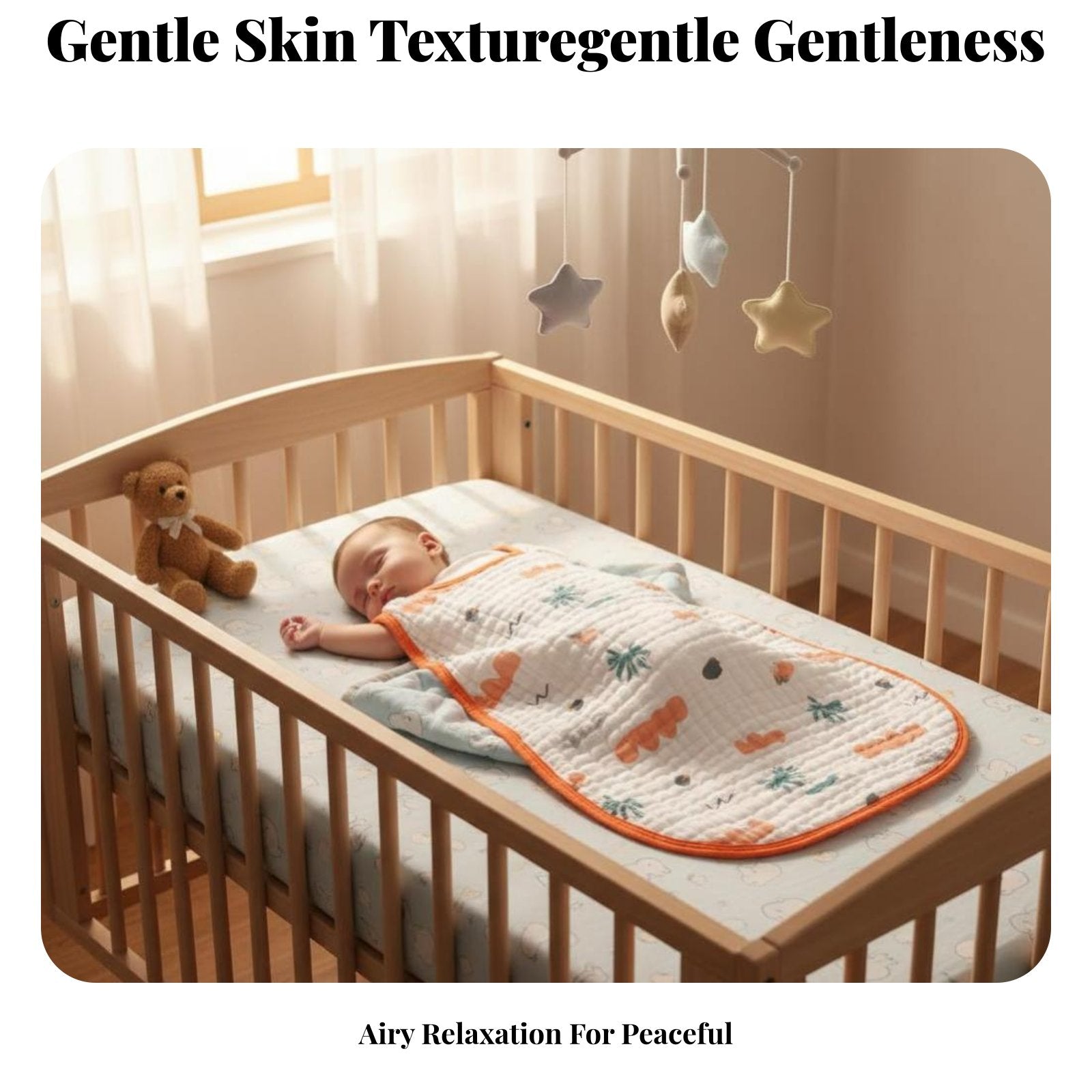 Sleeveless Gauze sleeping bag Antipush Design infant nightwear Wide fashion-forward for Infants