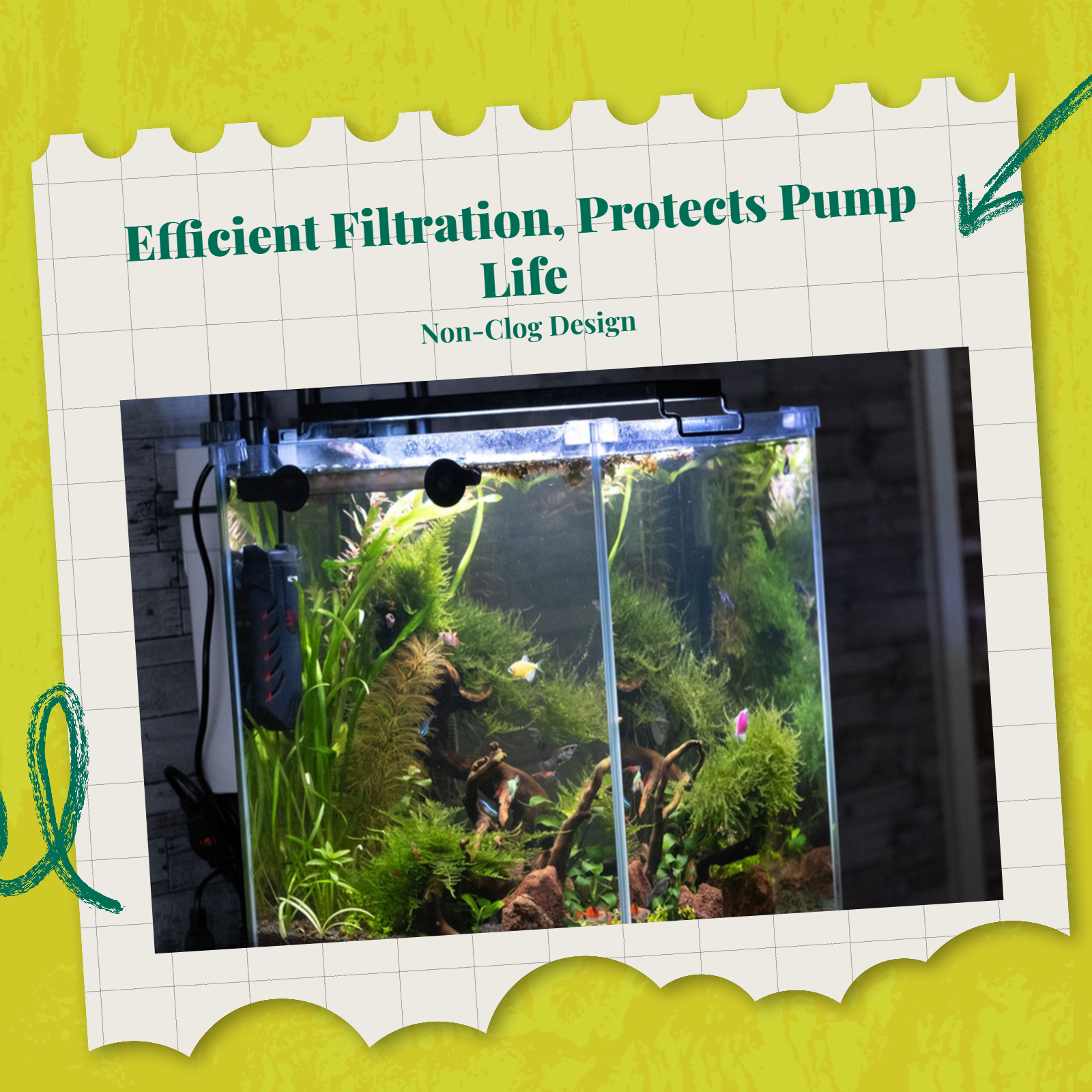 Includes strainer for filtration.