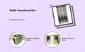 Ventilated box for cricket breeding.