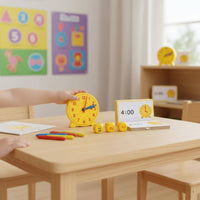Time Learning Kit Hands-On Activity Telling Time Game Early Math Skills