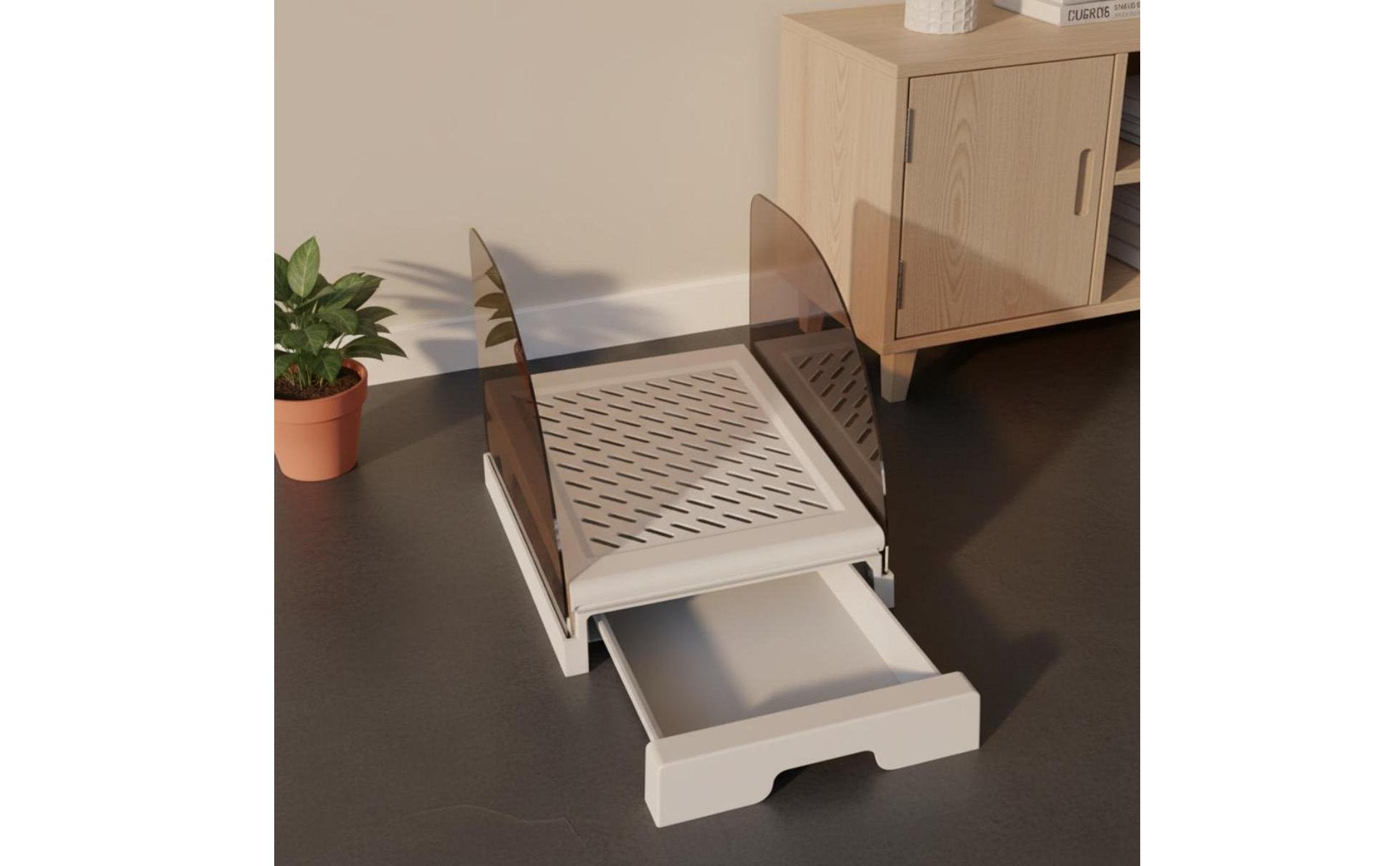 Litter Catcher Ramp Detachable Feline Litter Stair Water-Proof for Kittens