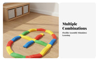 Anti-Slip Tactile Sensory Path Sparks Creativity Kids Balance Beam and Stepping St Single S Wavy Balance Trail for Preschoolers, Early Childhood Educators, Kindergarten, Preschool, Playroom, Daycare