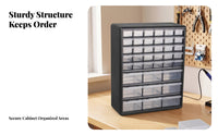 Clear Drawer Organizer Black Frame Storage Drawers for Workshop
