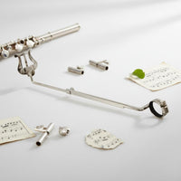Marching Flute Lyre Metal Flute Music Clip Adjustable for Performance, Rehearsal