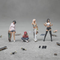 1:64 Resin Doll Set Collectible Trendy Character Figurines Realistic Definition