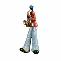 Retro Design Music Band Figure Artistic Design Abstract Musician Sculpture Handcrafted Look House Decoration for Music Artists, Living Room, Office, Entryway