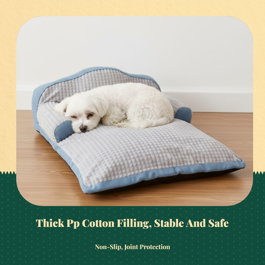 Rectangle Dog Bed, Washable Sofa, Removable Cover, Non-Slip