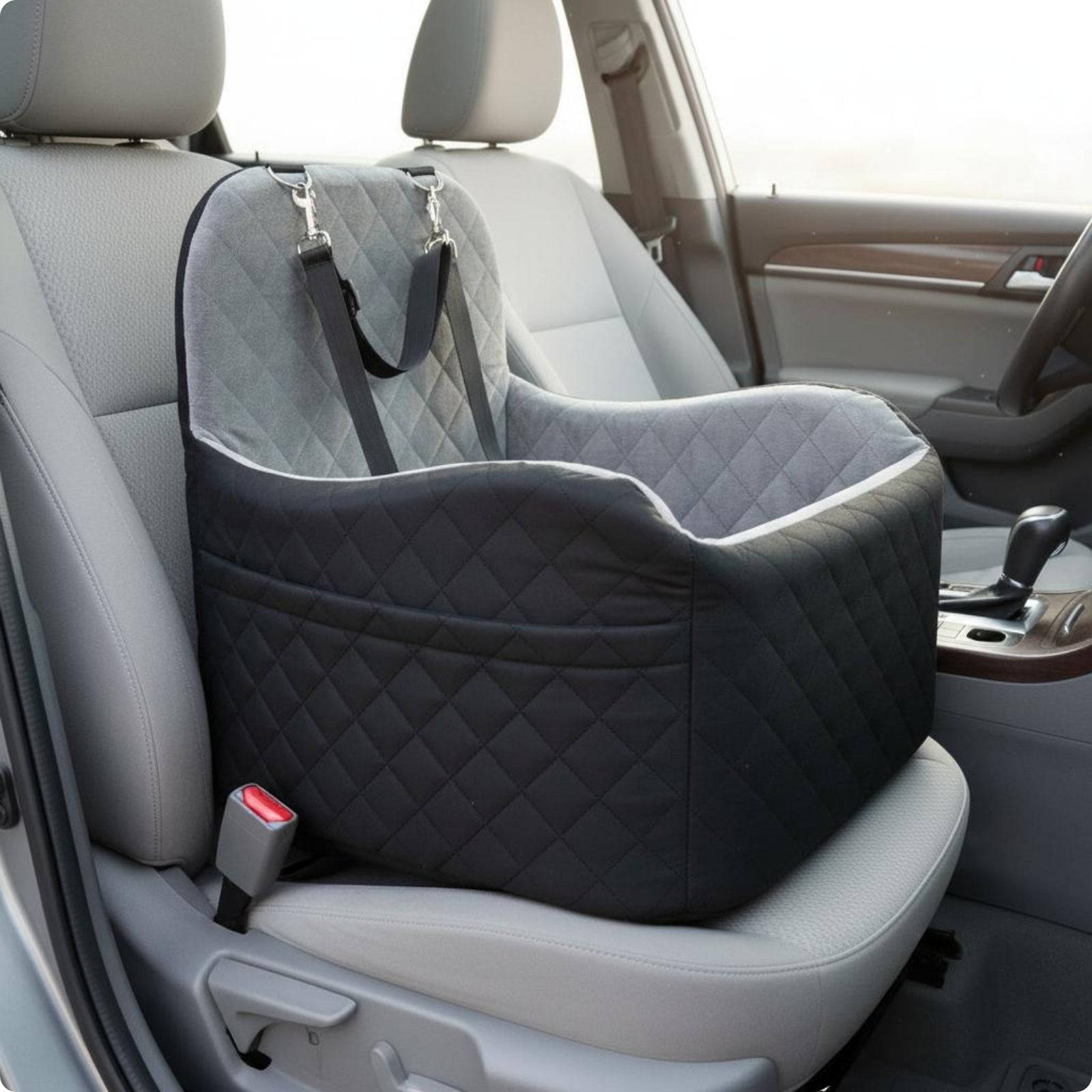 Travel Pet Nest Two-Season Season Dog Car Booster Seat Quilted for Dogs