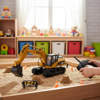 RC Digger Toy Lights and Sounds RC Digger Model Coding Mode for Sandbox