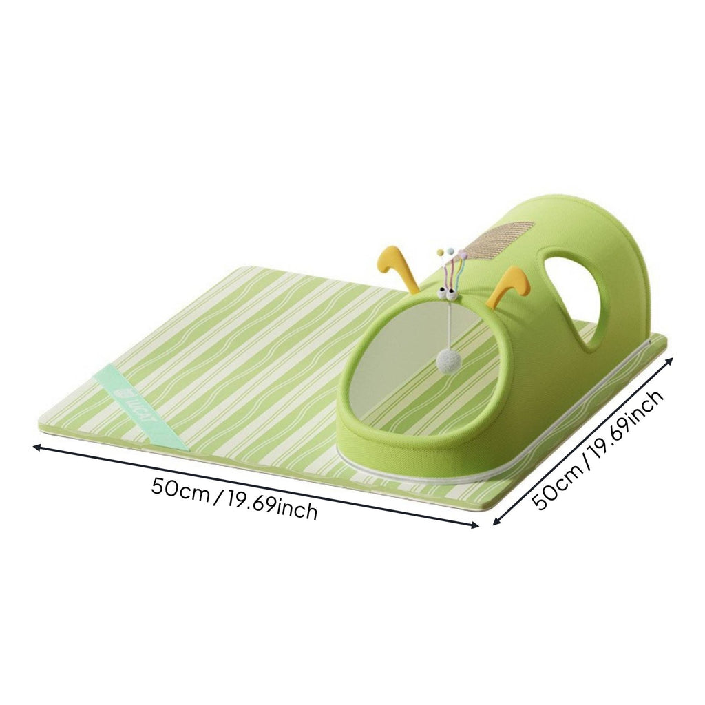 Cat Tunnel Bed 2-in-1 Design Pet Supply Hanging Ball Toy for Cats, Kittens