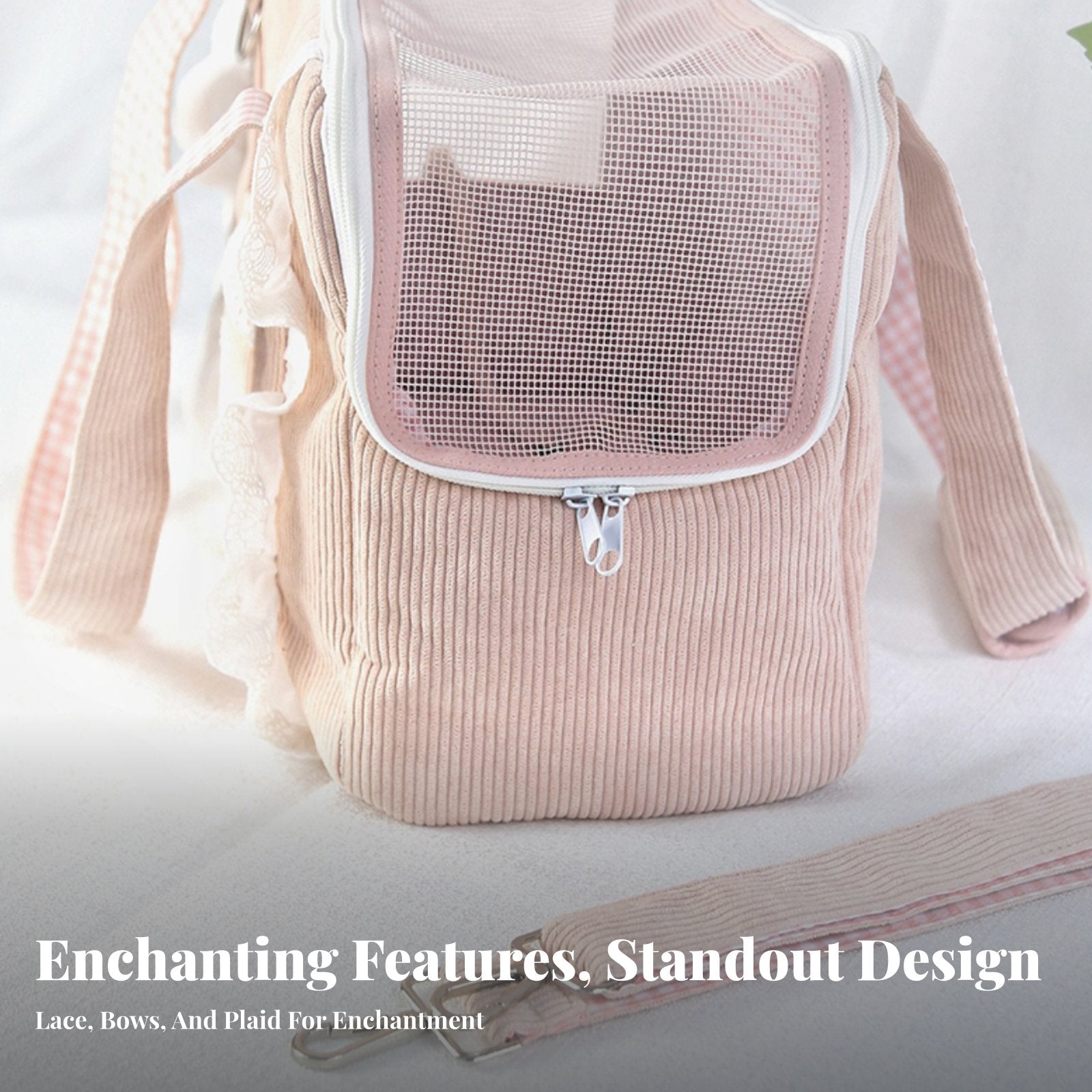 Soft-Sided Mesh pet transporter Multiple Carrying choices for Outings, Public Transport