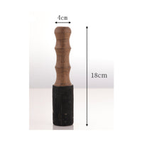 Tibetan Singing Bowl Mallet Solid Wood Suede Wrapped Mallet Deep Soothing Tones