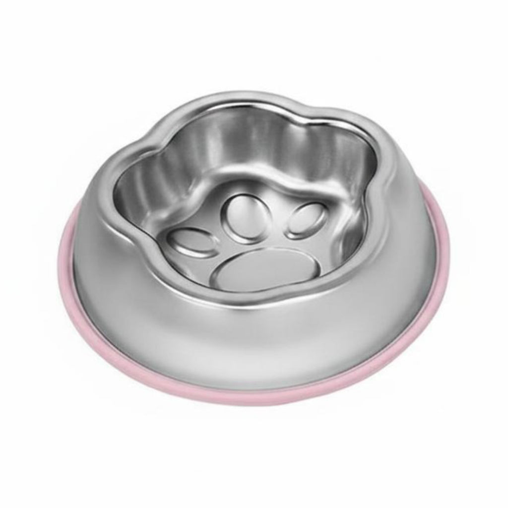 Slow Feeder Pet Bowl Easy to Clean Anti-Choke Dog Bowl Rounded Edges Stainless Steel for Dogs, Kittens