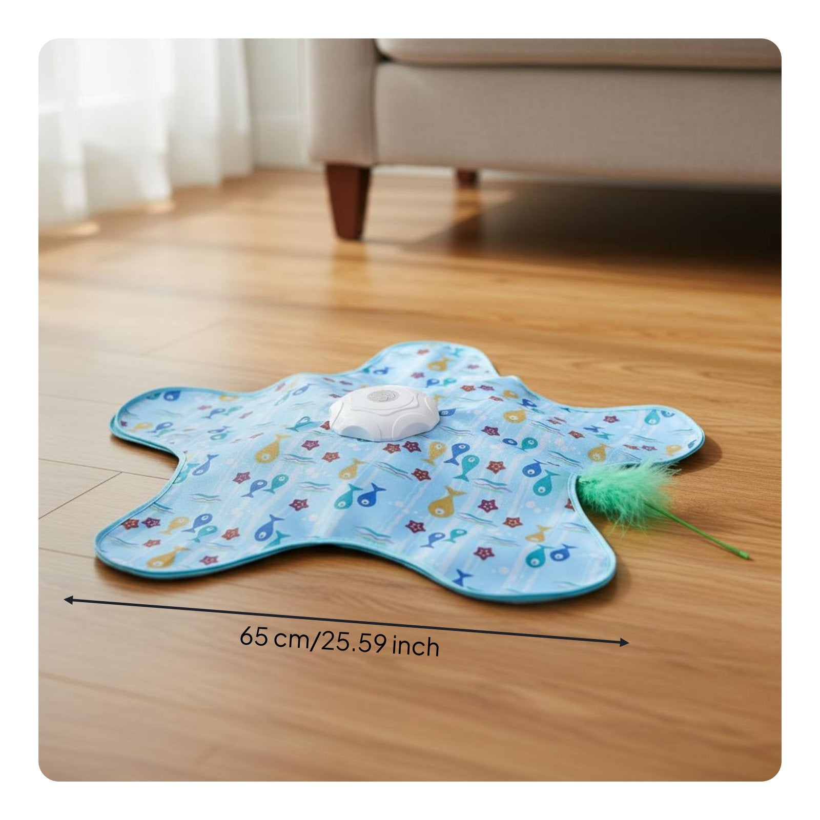 Automatic Hide and Seek Cat Toy 360° Irregular Movement for Indoor Cats, Kittens