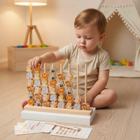 Child-Centered Bead Matching Toy Early Education Creature Bead Matching Game
