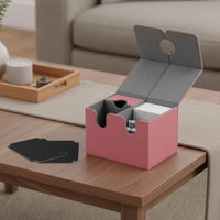 Leader Deck Box Portable Double Deck Box Secure Trading Card Case Anti-Slip Texture Collectible Storage Scuff Resistant