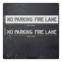 No-Parking Fire Lane Stencil Flexible Fire Lane Stencil Precise Cutouts