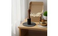Tibetan Singing Bowl Mallet Solid Wood Suede Wrapped Mallet Deep Soothing Tones