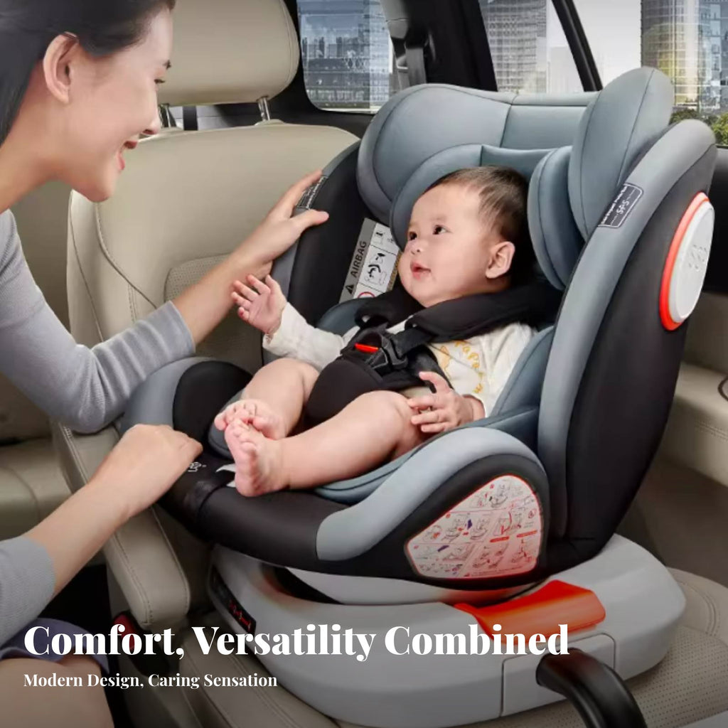 Rotating Versatile Child Seat Adjustable Recline 360 Rotating Infant Carrier Vehicle Anchor System Compatible Forward And