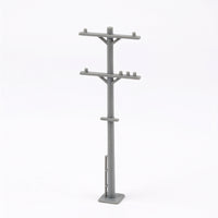 HO Scale Utility Pole Slender for Railway Scenes, Hobbyists
